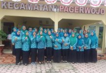 TP PKK Kecamatan Pagerwojo Gelar Pertemuan Rutin Bulanan