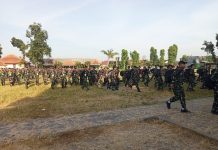 Yonif 511/DY Laksanakan Diklat Karakter Dan Bela Negara Bagi Siswa SMKN 3 Boyolangu - Tulungagung
