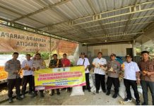 Kapolsek Pucanglaban Dukung Program Swasembada Pangan 2025, Tinjau Hasil Panen Jagung Petani