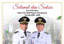Pelantikan Bupati Dan Wakil Bupati Tulungagung, Pemdes Pulosari Beri Ucapan Selamat