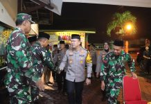 Kapolres Tulungagung, Pimpin Patroli Skala Besar Serta Dilanjutkan Sahur Bersama Dan Safari Subuh Di Kalidawir