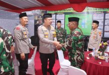 Polres Dan Kodim 0807 Tulungagung, Perkuat Sinergitas Dengan Sahur Bersama Di Posyan GOR Lembupeteng