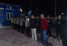 Forkopimcam Pagerwojo Gelar Apel Gabungan Untuk Pengamanan Malam Takbiran Idul Fitri 1446 H