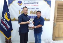 Rayakan Idul Adha 1446 H, DPD Partai Nasdem Tulungagung Sembelih 1 Ekor Sapi Untuk Masyarakat
