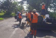 PUPR Tulungagung Tambal Jalan Rusak Di Ruas Cuwiri - Karangrejo, Tingkatkan Keselamatan Dan Dukung Aktivitas Warga