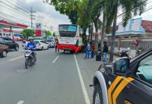 Dua Tewas Dalam Kecelakaan Maut Melibatkan Bus Harapan Jaya Di Jalan Pahlawan Tulungagung