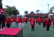 Gerakan Pangan Murah Dan Senam Sehat Warnai Peringatan Hari Jadi ke-820 Kabupaten Tulungagung Di Kecamatan Kalidawir
