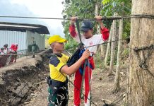 Yonif TP 886/Panjalu Jayati Ajak Siswa MI Al-Hidayah 2 Outbound, Pererat Kebersamaan Dan Tanamkan Semangat Kebangsaan