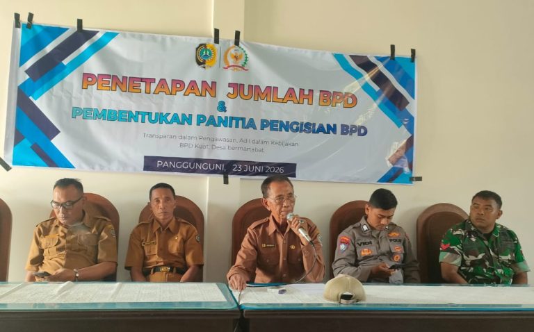 Desa Panggunguni Bentuk Panitia Pengisian BPD, Awali Tahapan Demokrasi Desa Yang Transparan Dan Partisipatif